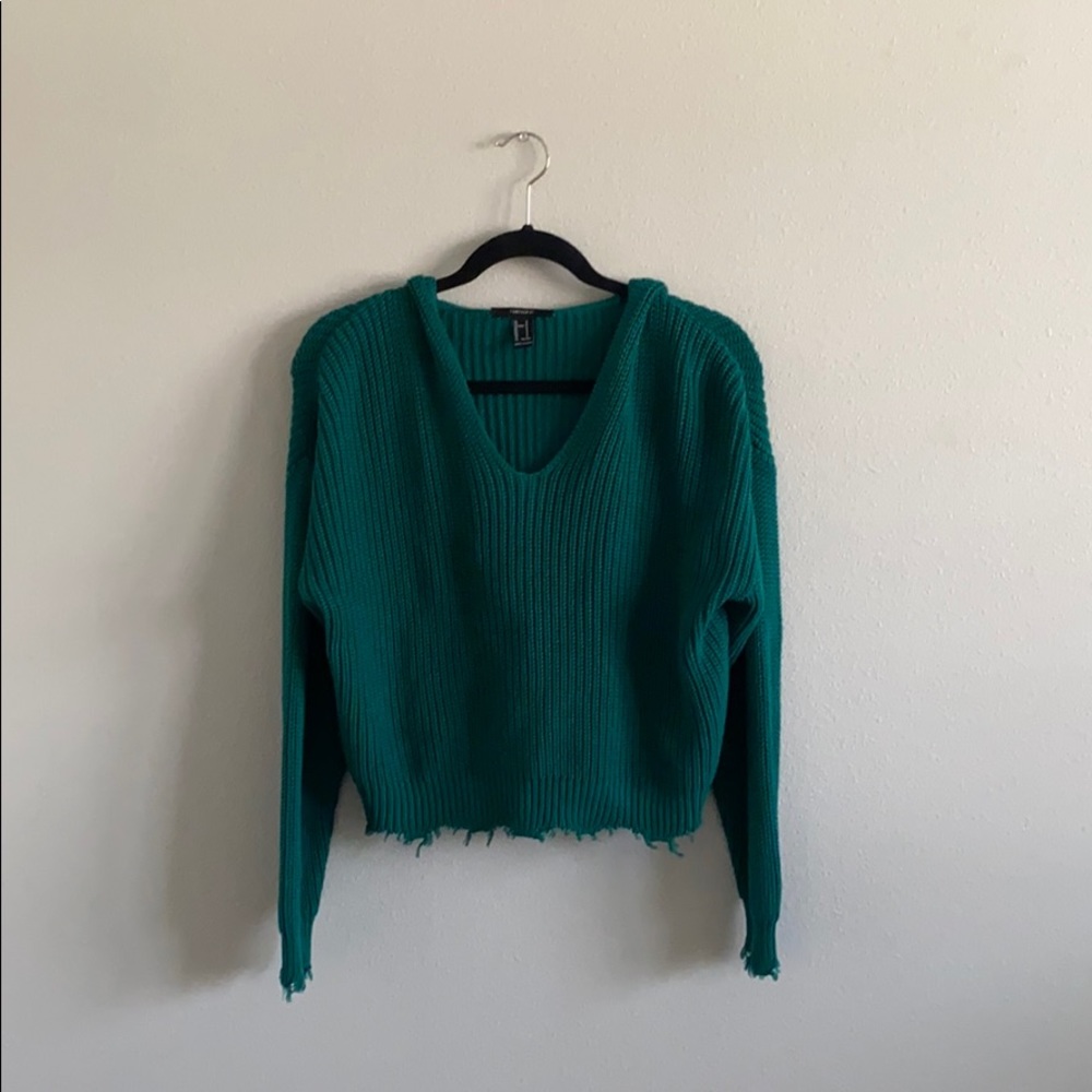 Knit Hooded Sweater